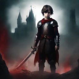 Create a dark fantasy book cover for 'The Blood of the Heir'