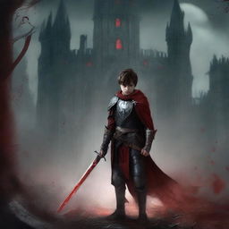 Create a dark fantasy book cover for 'The Blood of the Heir'