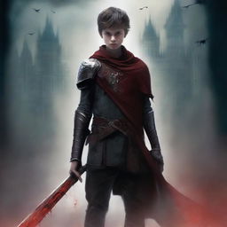 Create a dark fantasy book cover for 'The Blood of the Heir'