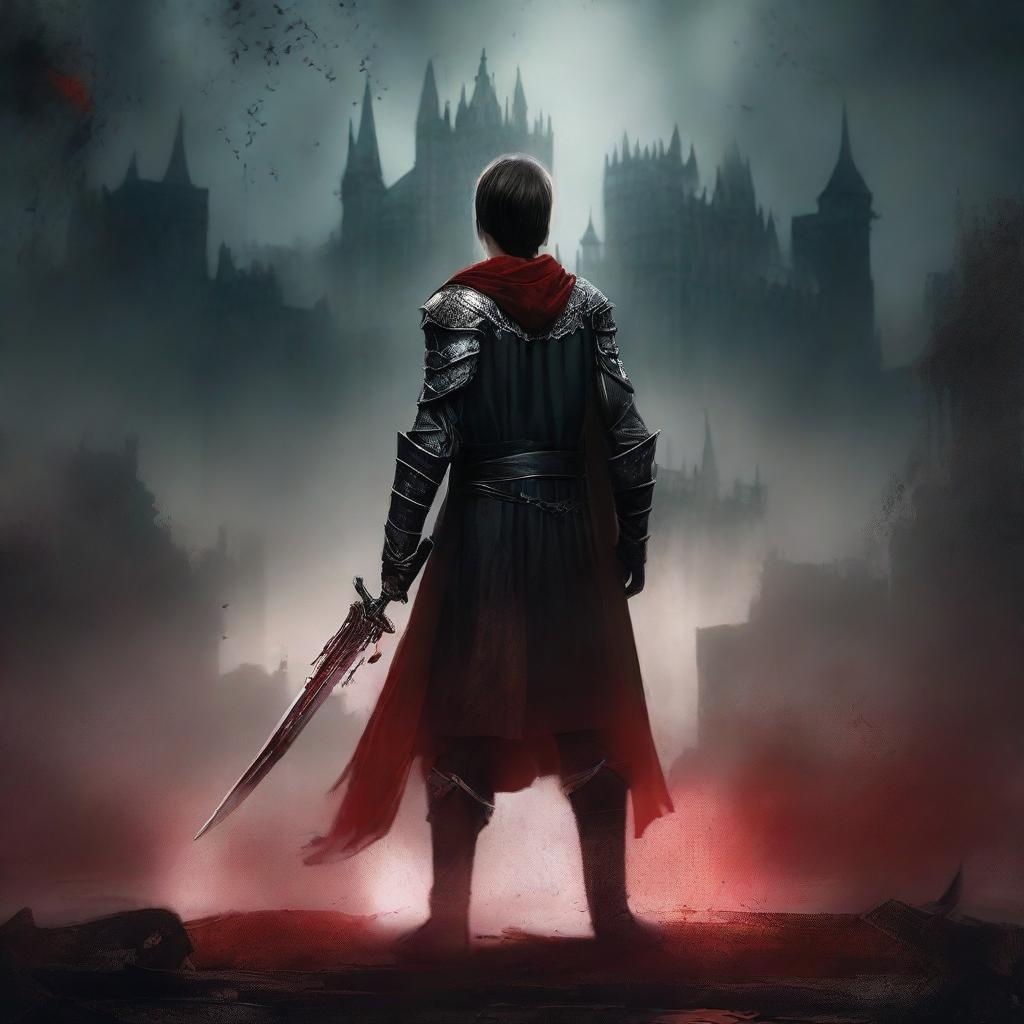 Create a dark fantasy book cover for 'The Blood of the Heir'