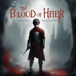 Create a dark fantasy book cover for 'The Blood of the Heir'