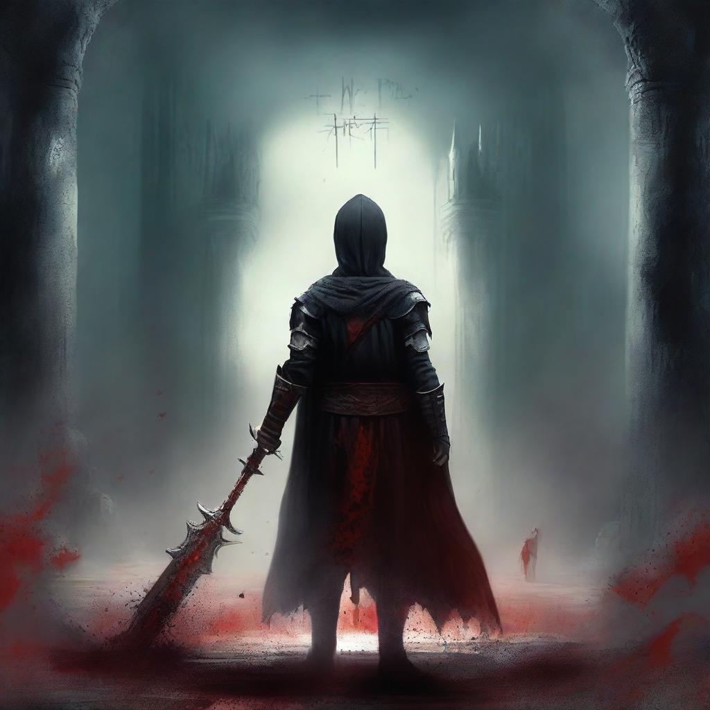 Create a dark fantasy book cover for 'The Blood of the Heir'