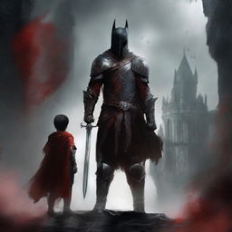 Create a dark fantasy book cover for 'The Blood of the Heir'