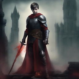 Create a dark fantasy book cover for 'The Blood of the Heir'