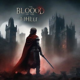 Create a dark fantasy book cover for 'The Blood of the Heir'