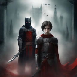 Create a dark fantasy book cover for 'The Blood of the Heir'