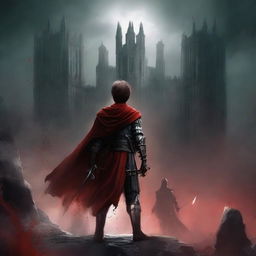 Create a dark fantasy book cover for 'The Blood of the Heir'