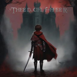 Create a dark fantasy book cover for 'The Blood of the Heir'