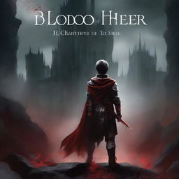 Create a dark fantasy book cover for 'The Blood of the Heir'