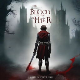 Create a dark fantasy book cover for 'The Blood of the Heir'