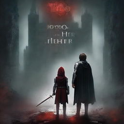 Create a dark fantasy book cover for 'The Blood of the Heir'