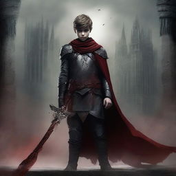 Create a dark fantasy book cover for 'The Blood of the Heir' by I