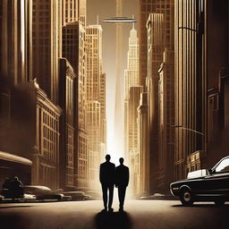 Create an iconic movie poster for the film 'Inception' featuring the main cast