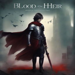 Create a dark fantasy book cover for 'The Blood of the Heir' by I