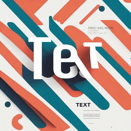 A visually appealing text design featuring the word 'Text'