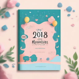 Create a cover page for a memory book titled 'My Smruti's 2018 Memories'