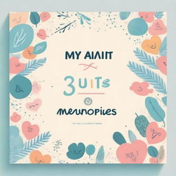 Create a cover page for a memory book titled 'My Smruti's 2018 Memories'