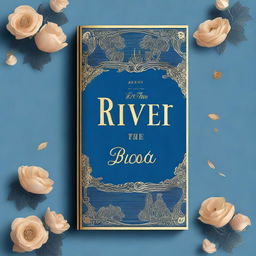 A book cover with the title 'The River' featuring a blue marine background