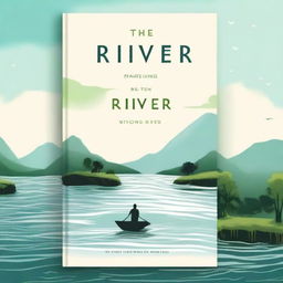 Design a book cover with the title 'The River'