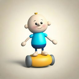 Create an image of a toy named 'Pull and Push Little John'