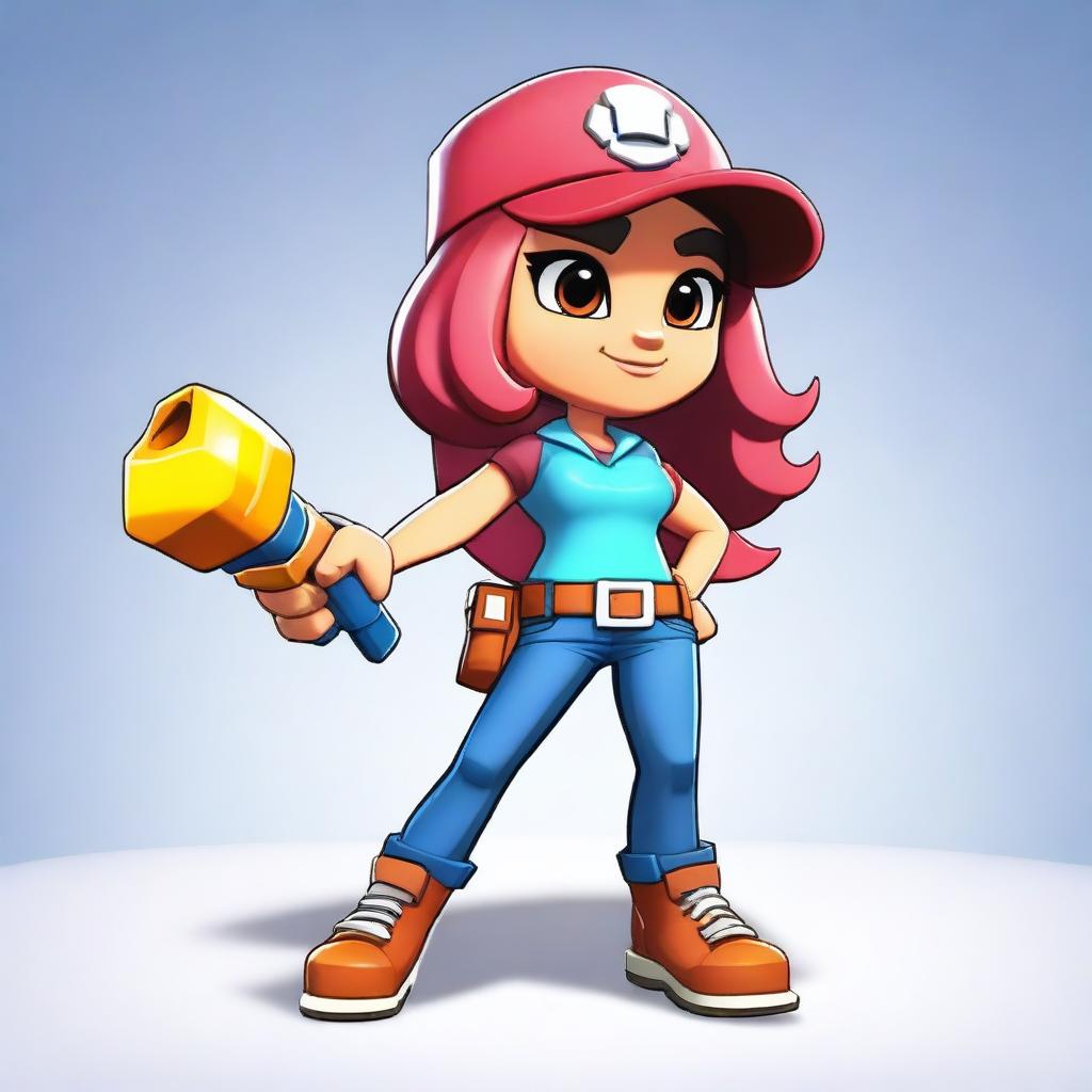 Create a new Brawl Stars girl character named Kylie from the Brawlywood environment