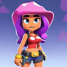 Create a new Brawl Stars girl character named Kylie from the Brawlywood environment