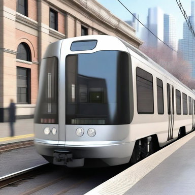 Create a detailed image of an F4 public train car