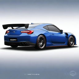 Create a detailed image of a Subaru supercar