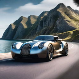 Create a detailed image of a Morgan hypercar