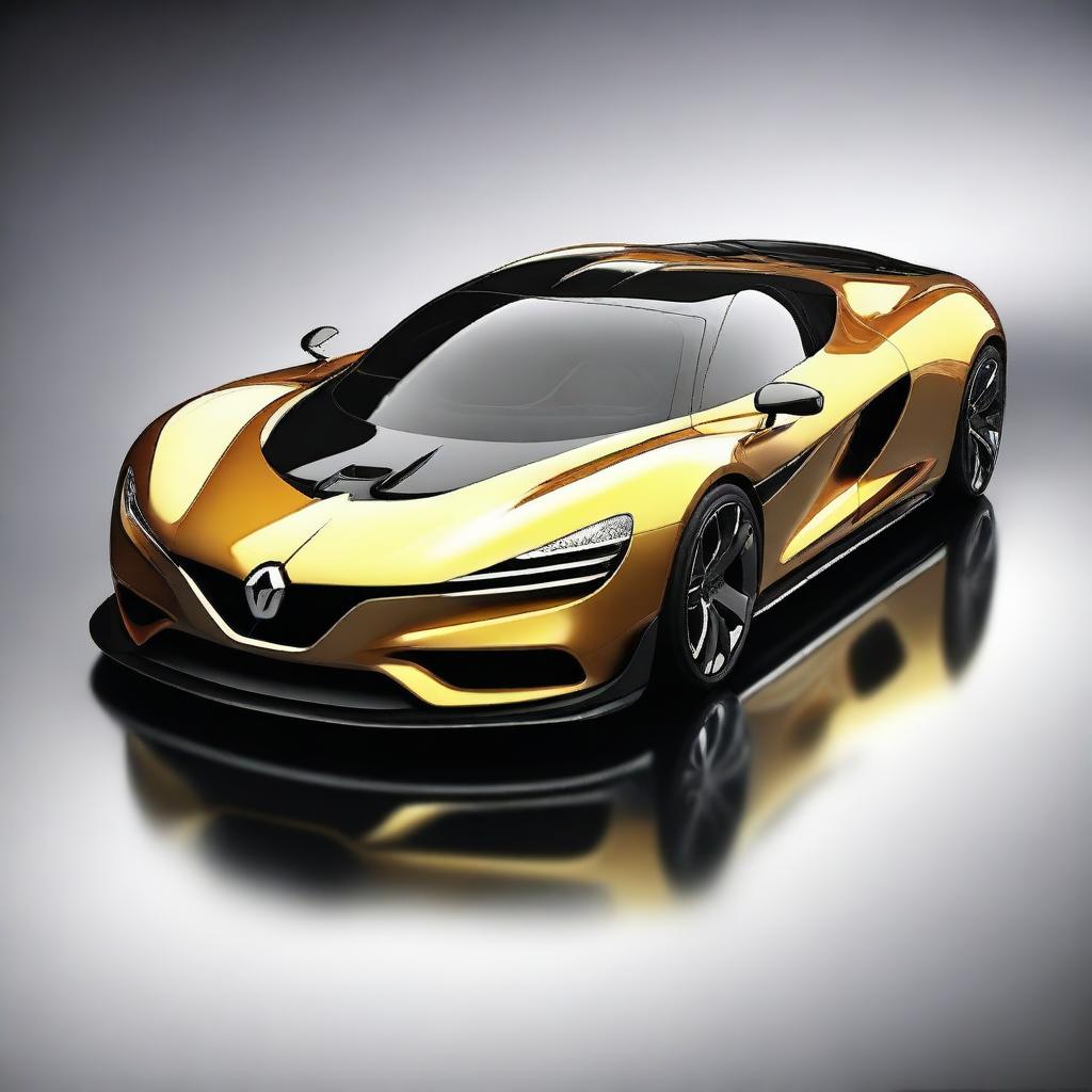 Create a detailed image of a Renault hypercar