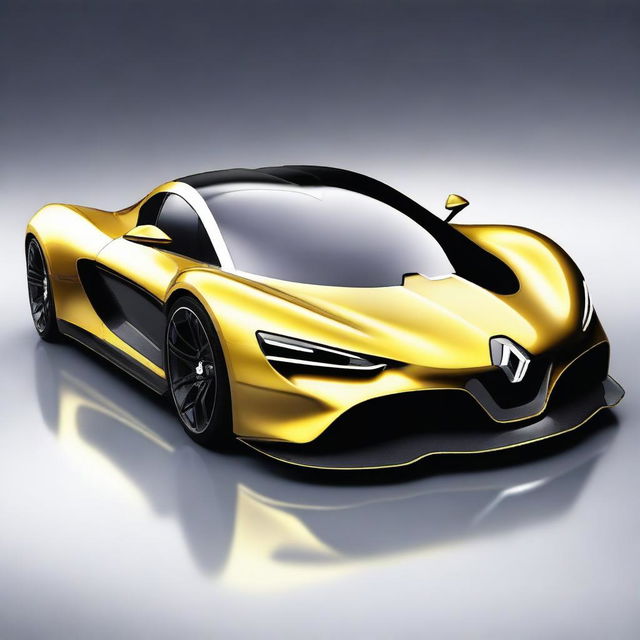 Create a detailed image of a Renault hypercar