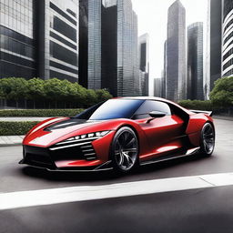 Create a detailed image of a Mitsubishi hypercar