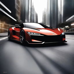 Create a detailed image of a Mitsubishi hypercar