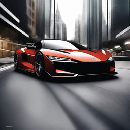 Create a detailed image of a Mitsubishi hypercar