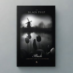 Create a front cover for a novel titled 'The Black Tulip'