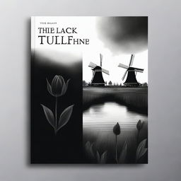 Create a front cover for a novel titled 'The Black Tulip'