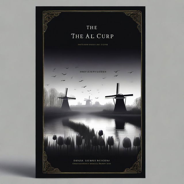 Create a front cover for a novel titled 'The Black Tulip'