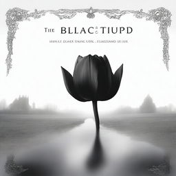 Create a front cover for the book 'The Black Tulip' by Alexandre Dumas, prepared by Dr