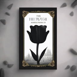 Create a front cover for the book 'The Black Tulip' by Alexandre Dumas, prepared by Dr