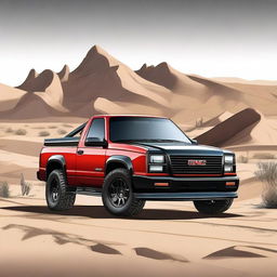 Create a detailed image of a GMC Syclone hypercar