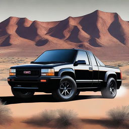 Create a detailed image of a GMC Syclone hypercar