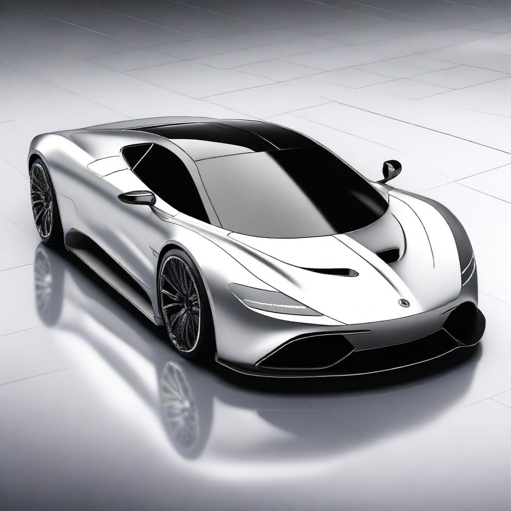 Create a detailed image of a Mercury hypercar