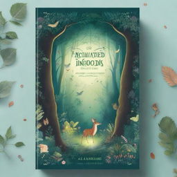 A beautifully illustrated book cover featuring a magical forest with glowing plants and mystical creatures