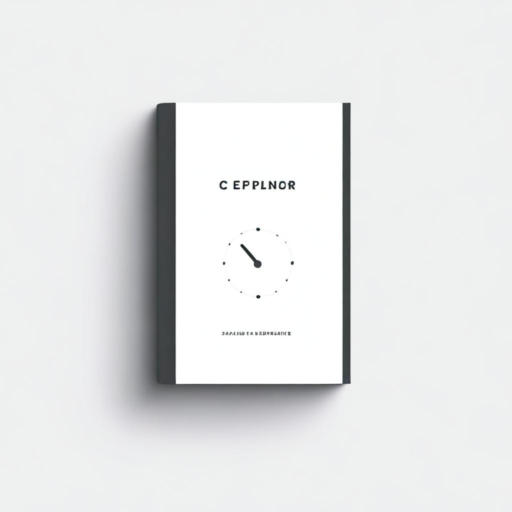 A minimalist book cover for a productivity book