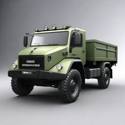 Create a detailed 3D model of the Praga V3S, a military truck known for its rugged design and durability