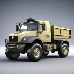 Create a detailed 3D model of the Praga V3S, a military truck known for its rugged design and durability