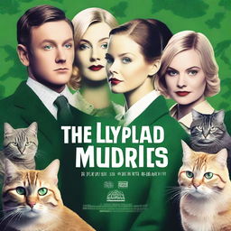 Create a high-quality movie poster for a film titled 'The Lilypad Murders'