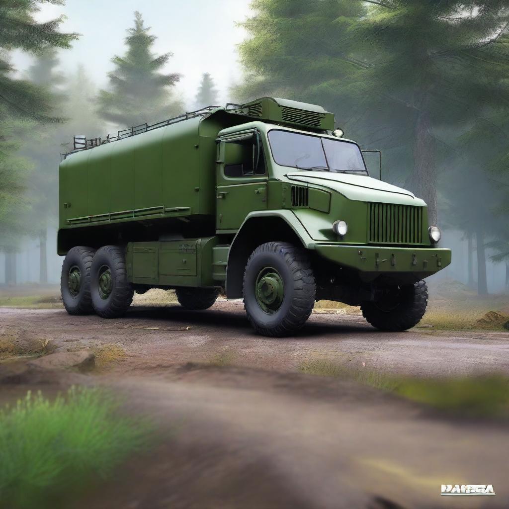 Create a detailed and realistic image of the Praga V3S, a historical military truck, redesigned as a 2024 model