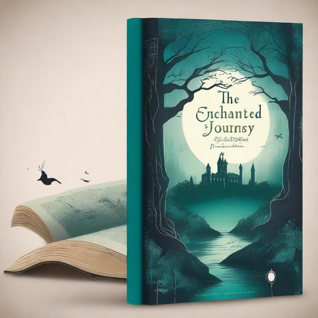 Create a captivating book cover with an enchanting and mysterious design