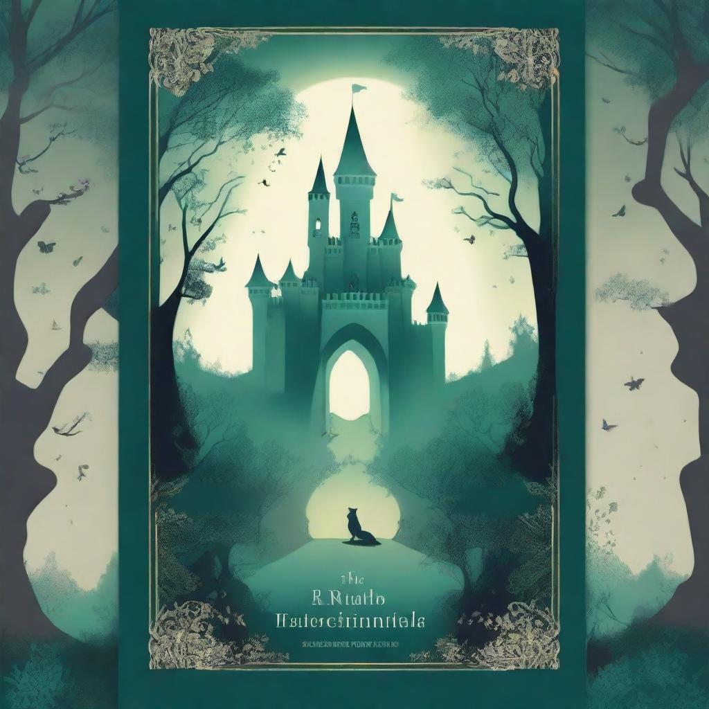 Create a captivating book cover with an enchanting and mysterious design